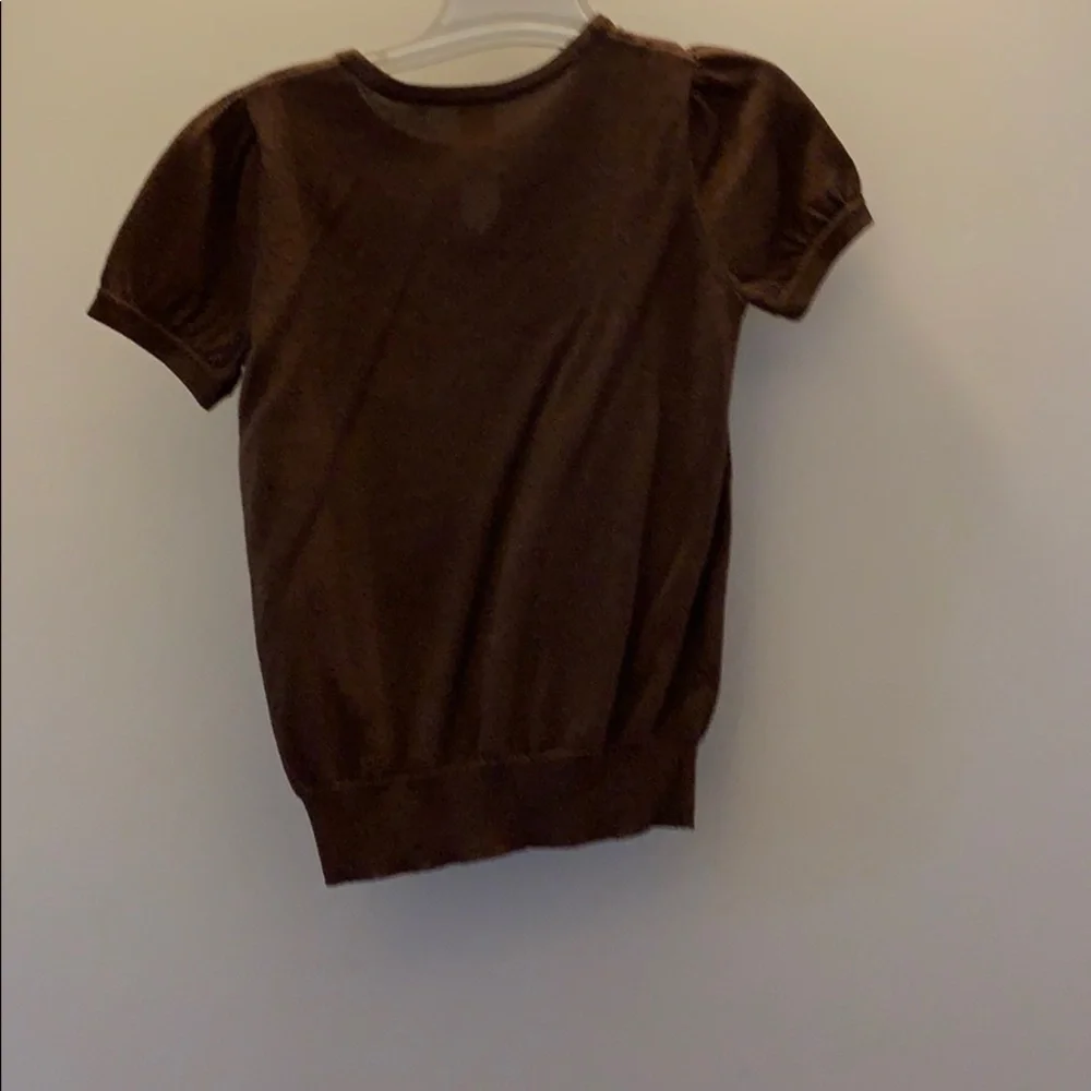 Gap Kids Brown‎ Short Sleeve Banded Top Size L